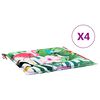 vidaXL hynder til havestol 4 stk. 50x50x4 cm stof flerfarvet