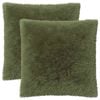vidaXL Pudebetr&aelig;k 2 stk. HEERLEN Gr&oslash;n 60 x 60 cm PV Fleece