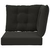 vidaXL Udend&oslash;rs Sofa Pude 3 pcs Sort Polyester