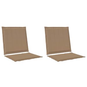 vidaXL S&aelig;de- og rygpuder Polyester Gr&aring;brun 47 x 45 x 2 cm