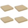vidaXL 4-Stykke S&aelig;depuder VUGHT 4 pcs 100% polyester Beige