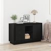 vidaXL Sideboard Sort eg 102 x 35 x 60 cm Konstrueret tr&aelig;
