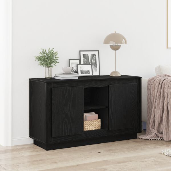 vidaXL Sideboard Sort eg 102 x 35 x 60 cm Konstrueret tr&aelig;