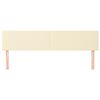 vidaXL sengegavle 2 stk. 90x5x78/88 cm kunstl&aelig;der cremefarvet