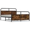 vidaXL sengeramme uden madras 200x200 cm metal r&oslash;get egetr&aelig;sfarve