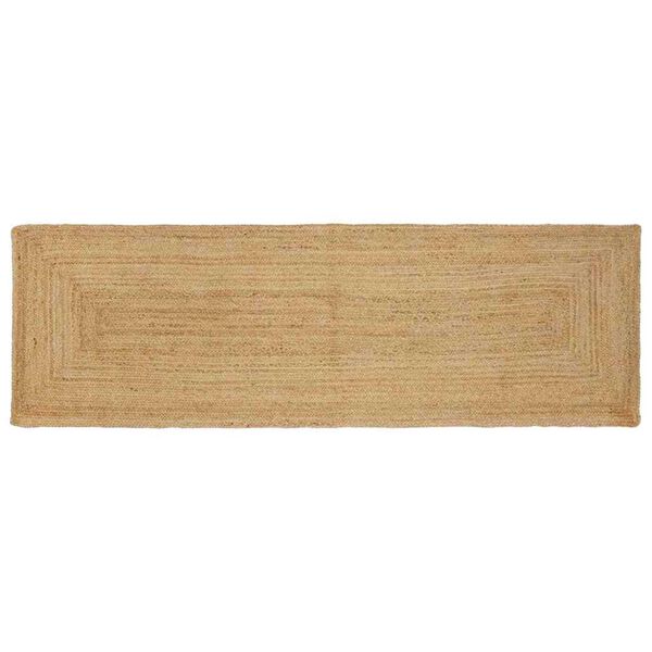 vidaXL Område tæppe Beige 80 x 300 cm Jute