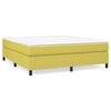 vidaXL Boxspring sengeramme Gr&oslash;n 160x200 cm Stof