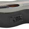 vidaXL klassisk western cutaway guitar med equalizer og 6 strenge sort