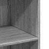 vidaXL reol 70x41x124 cm konstrueret træ grå sonoma-eg