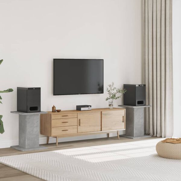 vidaXL h&oslash;jtalerstativer 2 stk. 30x30x60 cm konstrueret tr&aelig; betongr&aring;