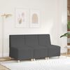 vidaXL | Modulsofa enhed uden arme | M&oslash;rkegr&aring; 55 x 74 x 82 cm