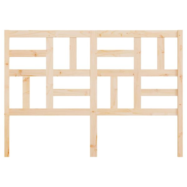 vidaXL sengegærde 141x4x104 cm massivt fyrretræ