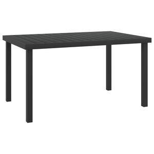 vidaXL havebord 140x90x74 cm aluminium og WPC sort