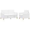 vidaXL Sofa s&aelig;t med opbevaring 2 pcs Hvid Polyester