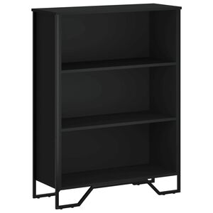 vidaXL bogreol 80x31x106 cm konstrueret tr&aelig; sort