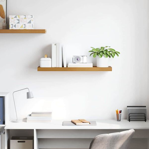 vidaXL V&aelig;ghylde V&aelig;gmonteret Beige 80 x 23,5 x 4 cm Konstrueret tr&aelig;