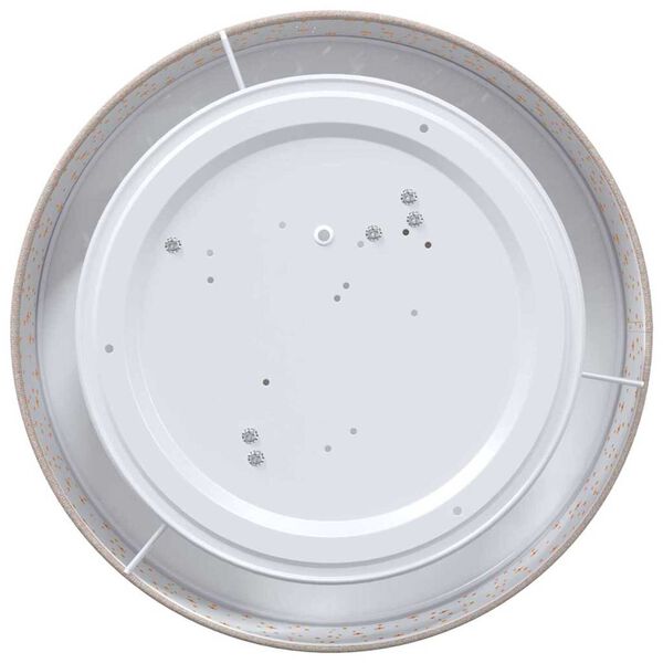 vidaXL Loftlampe med spotlights Gr&aring;brun 38 x 38 x 13,5 cm Stof