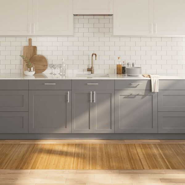 vidaXL gulvt&aelig;ppe 80x400 cm rektangul&aelig;r bambus naturfarvet