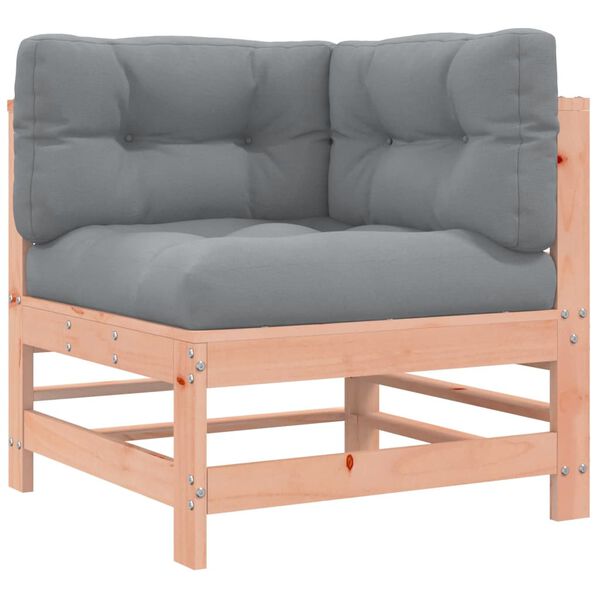 vidaXL loungesæt til haven 5 dele med hynder massivt træ douglasgran