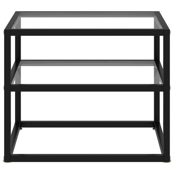 vidaXL konsolbord 50x40x40 cm hærdet glas transparent