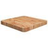 vidaXL firkantet bordplade 40x40x4 cm behandlet massivt eg lysebrun
