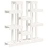 vidaXL plantestativ 104,5x25x109,5 cm massivt fyrretr&aelig; hvid