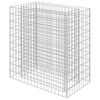 vidaXL gabion-h&oslash;jbed 90x50x100 cm galvaniseret st&aring;l