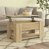 vidaXL sofabord 79x49x41 cm konstrueret tr&aelig; sonoma-eg