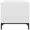 vidaXL Sofabord med skuffe Hvid 90 x 49 x 46 cm Konstrueret tr&aelig;