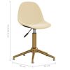 vidaXL drejelige spisebordsstole 2 stk. fl&oslash;jl cremefarvet