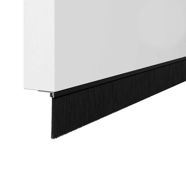 vidaXL Skruemonterede d&oslash;rb&oslash;rste t&aelig;tninger 6 pcs Sort 100 cm