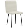 vidaXL spisebordsstole 2 stk. fløjl cremefarvet