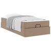 vidaXL Sengeramme med madras Andet 2 stk. Gyldenbrun PVC