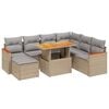 vidaXL sofas&aelig;t til haven 8 dele med hynder polyrattan beige