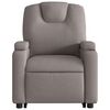 vidaXL løftestol med massage stof gråbrun