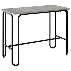 vidaXL Spisebord 100 x 50 x 75 cm Konstrueret tr&aelig; Betongr&aring; Rektangul&aelig;r