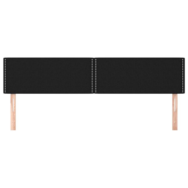 vidaXL sengegavle 180x5x78/88 cm stof sort