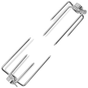 vidaXL grill rotisseri spydgafler 2 stk st&aring;l