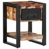 vidaXL tv-bord 35x34x45 cm massivt genbrugstr&aelig; flerfarvet