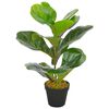 vidaXL kunstig plante violinfigen med urtepotte gr&oslash;n 45 cm