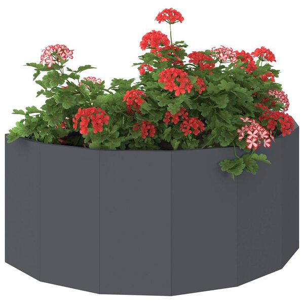 vidaXL Plantekasse Antracit 90 x 45 x 35 cm St&aring;l