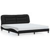 vidaXL sengeramme uden madras Hvar 180x200 cm kunstl&aelig;der sort og hvid