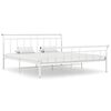 vidaXL sengestel 180x200 cm metal hvid