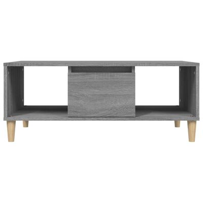vidaXL sofabord 90x50x36,5 cm konstrueret træ grå sonoma-eg