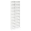 vidaXL CD Skab 2 stk. Hvid 33 x 23,5 x 175 cm Konstrueret tr&aelig;