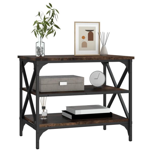 vidaXL tv-bord 60x40x50 cm konstrueret tr&aelig; r&oslash;get egetr&aelig;sfarve