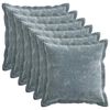 vidaXL Pudebetr&aelig;k 6 stk. HOUTEN Lysebl&aring; 45 x 45 cm Chenille Stof