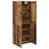 vidaXL Highboard Gammelt tr&aelig; 69,5 x 34 x 180 cm Konstrueret tr&aelig;