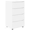 vidaXL Opbevaringsskabe 60 x 48 x 105 cm Konstrueret tr&aelig; Hvid