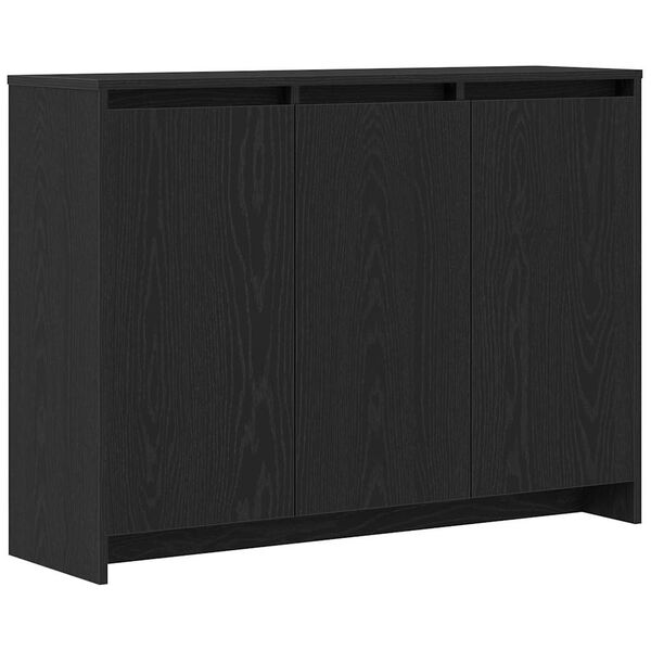 vidaXL Sideboard Sort 102 x 29.5 x 75 cm Konstrueret tr&aelig;